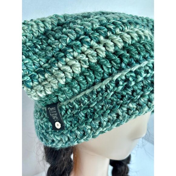Multi Green Cat Beanie - Picture 3 of 6